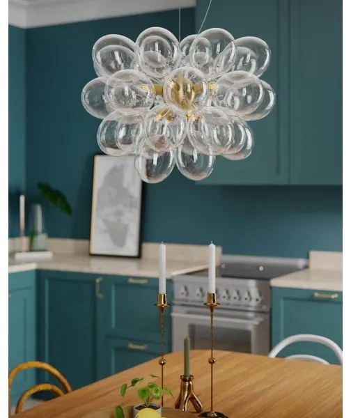 ByRydens 4200440-6509 - Luster na lanku GROSS 8xG9/5W/230V číry