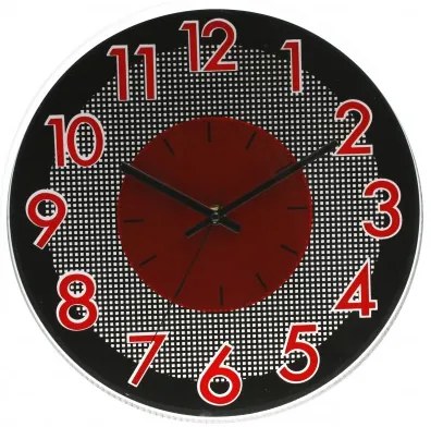 Nástenné hodiny MPM, 3234.20 - červená, 30cm