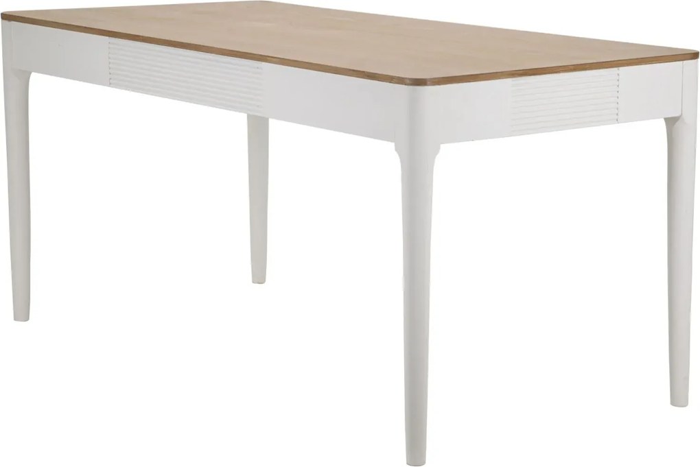 Jedálenský stôl Matera 180 cm biely/hnedý