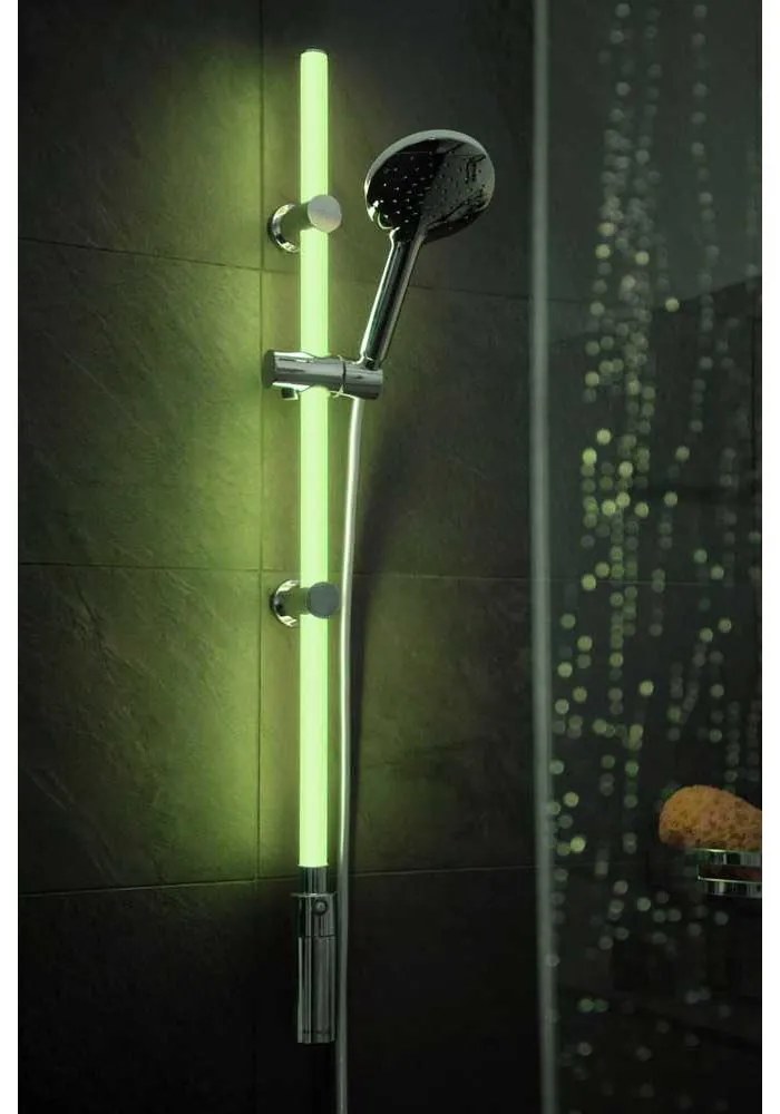 Sprchová súprava v striebornej farbe 94 cm LED – Wenko