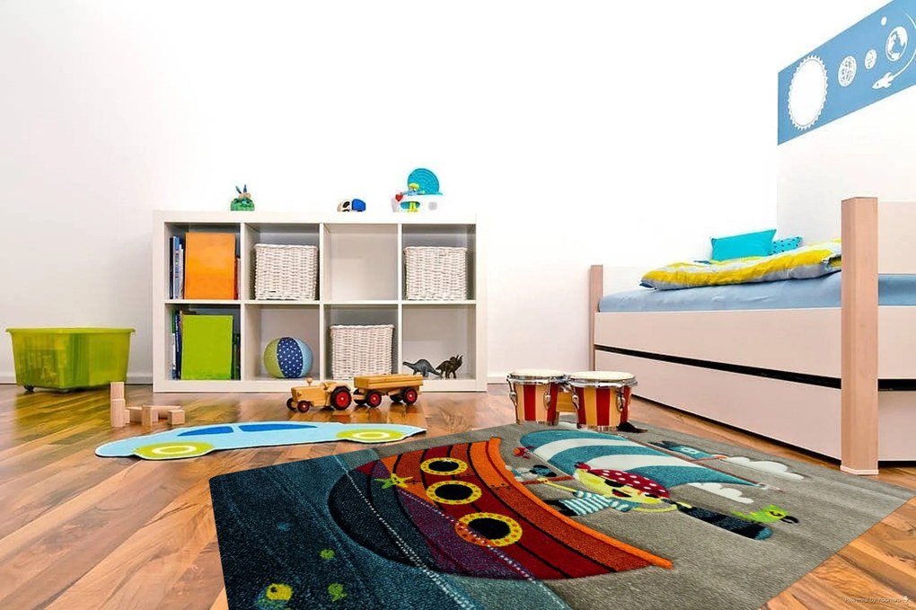 Berfin Dywany, Detský koberec Smart Kids 22766 Blue, 120x180, viacfarebná, detská izba