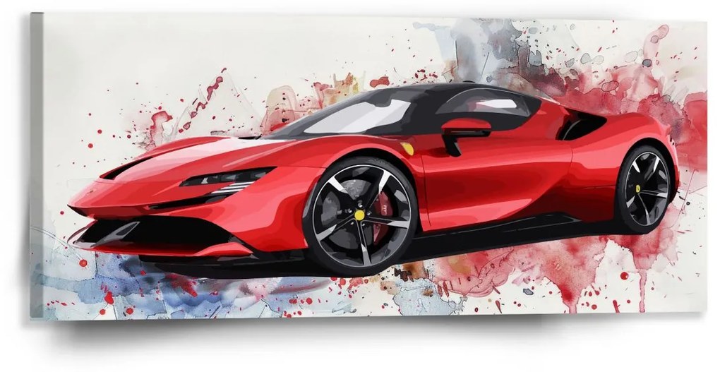 Sablio Obraz Ferrari Paint - 110x50 cm