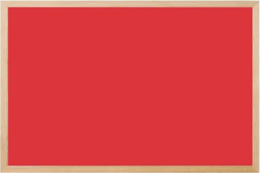 Toptabule.sk KRT02 Červená kriedová tabuľa v prírodnom drevenom ráme 120x180cm / magneticky