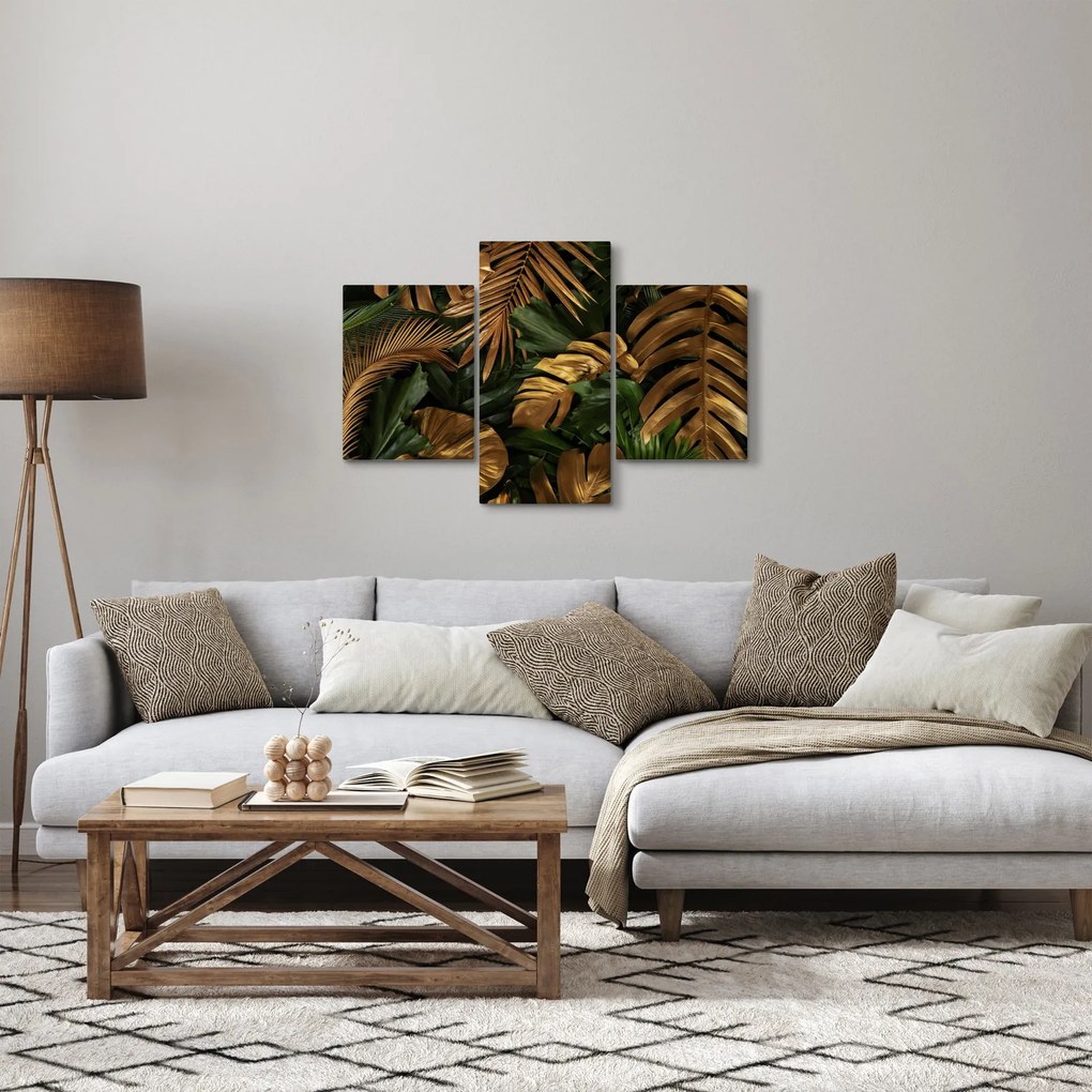 Obraz - Zlaté listy (90x60 cm)