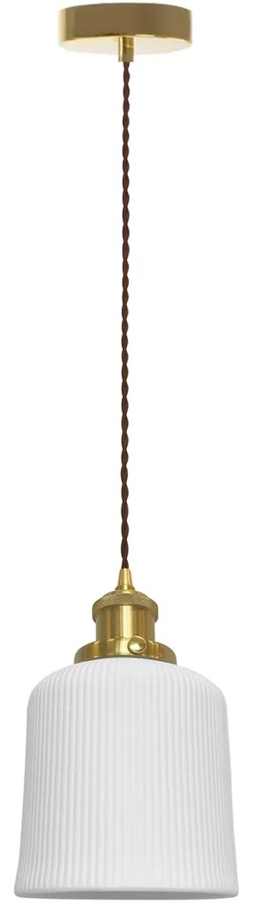 Stropné svietidlo Elegancia biele/zlaté