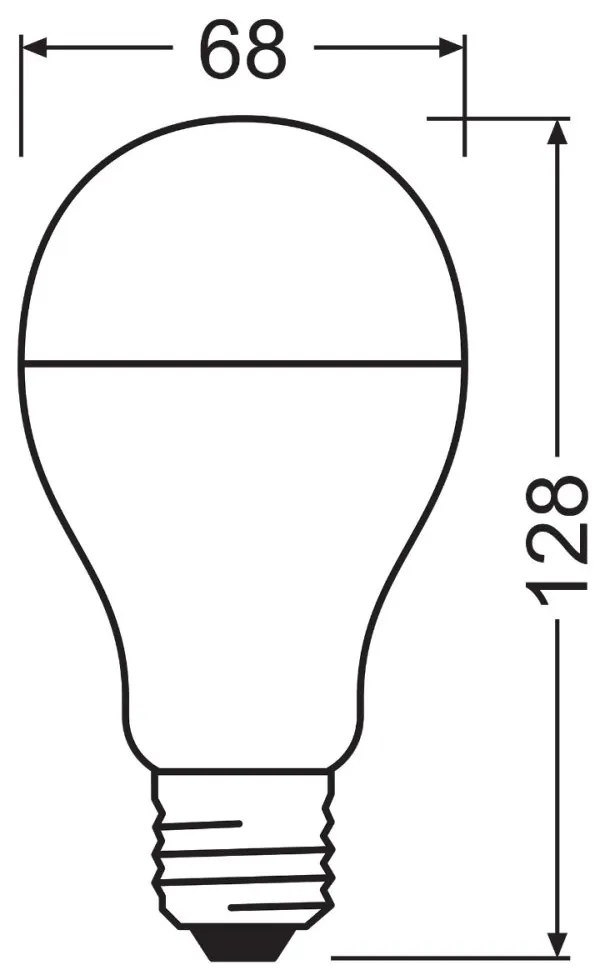 2PAK LED žiarovka E27 A60 19W = 150W 2452lm 2700K Warm 200° OSRAM VALUE