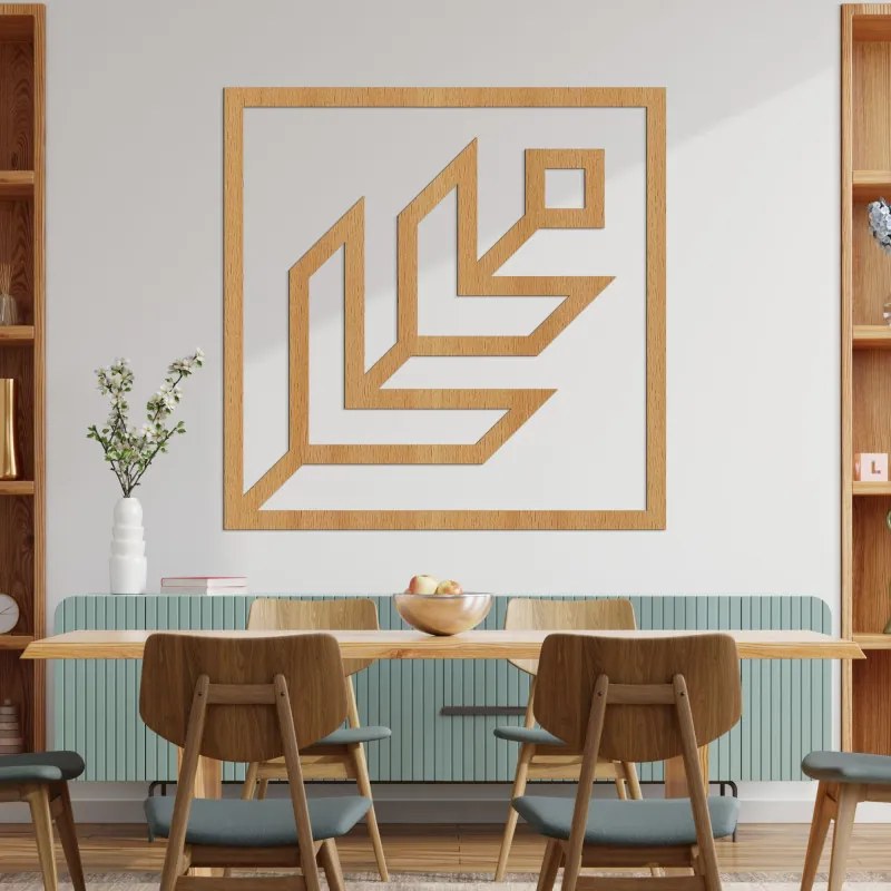 Nástenná geometrická dekorácia štvorec | SENTOP HDF0397-C