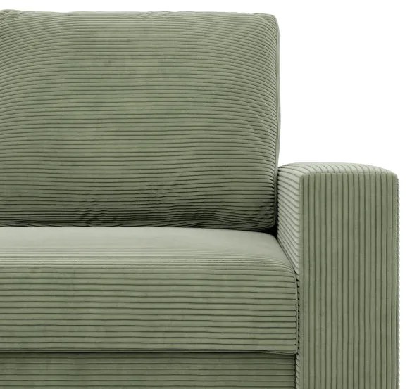 Rohová rozkladacia sedačka NEO Poso svetlozelená