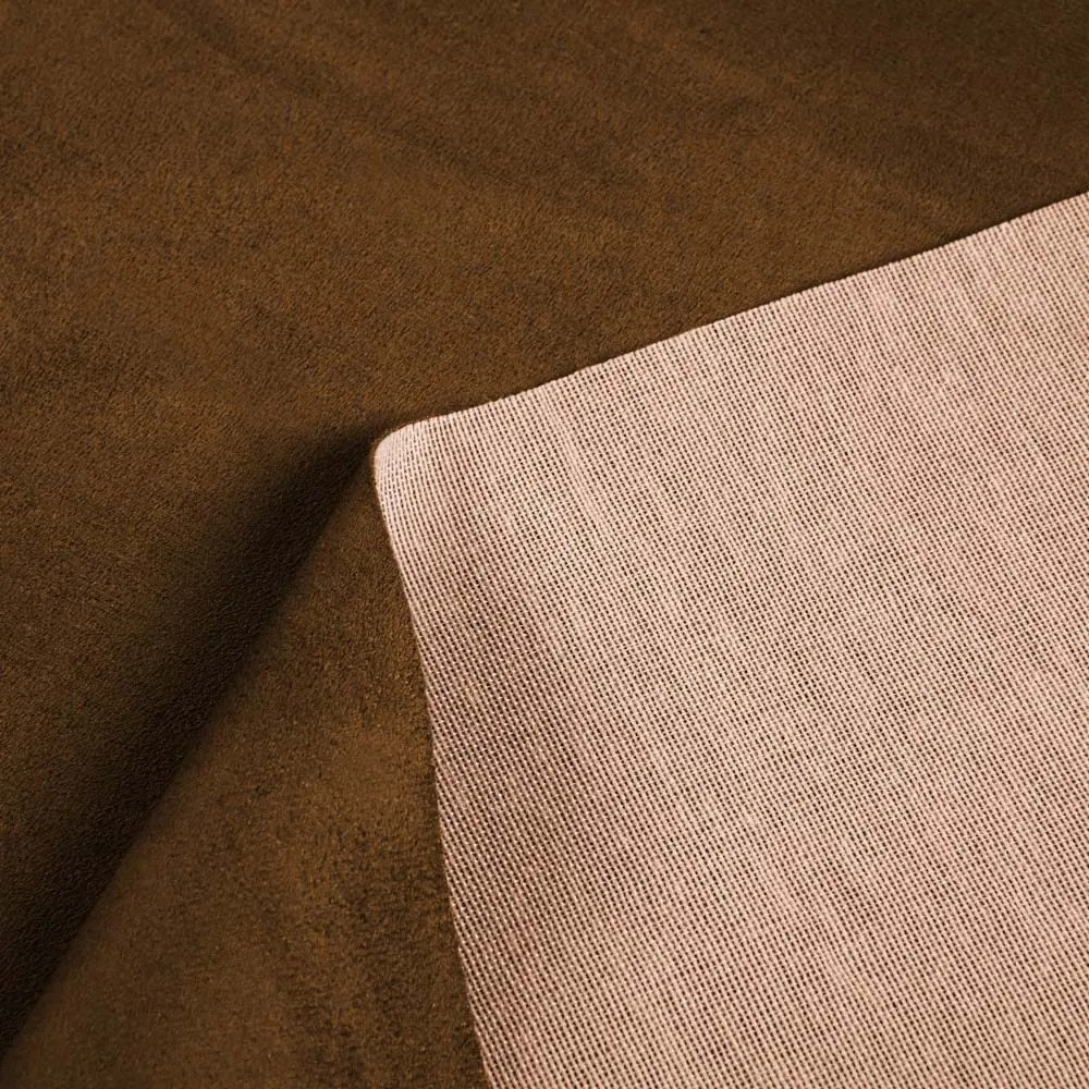 Biante Oválny obrus/imitácia brúsenej kože Alcantara ALC-017 Hnedý hrdzavý 50x100 cm