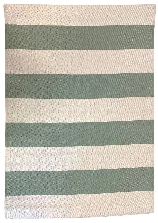 Vonkajší koberec, obojstranný, 180 x 120 cm, zeleno-béžový