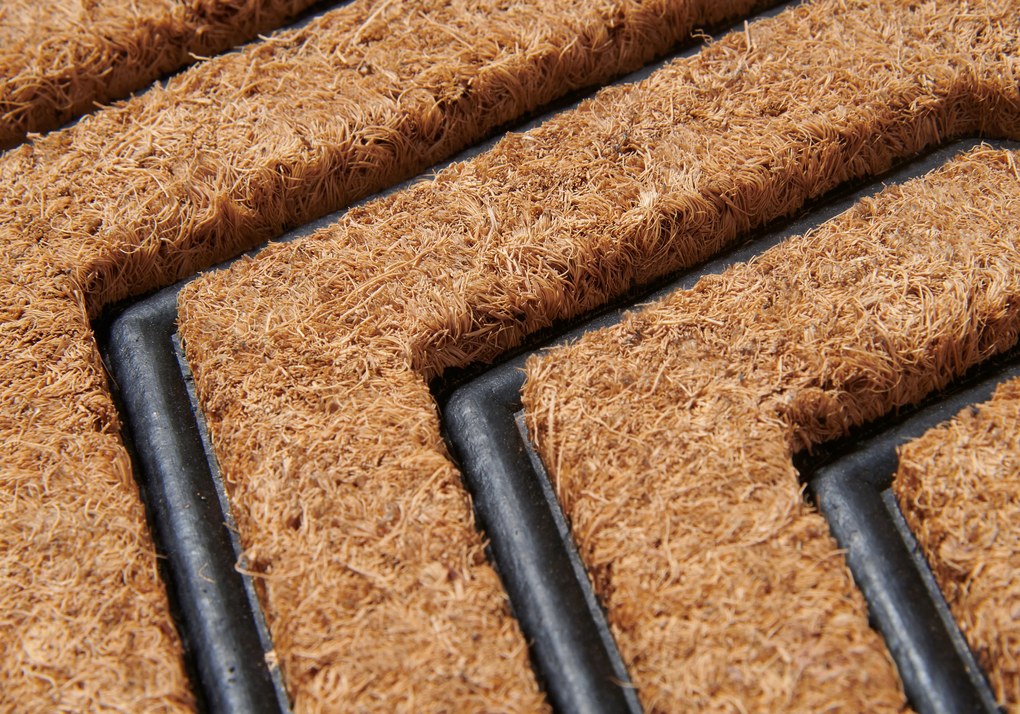 Hanse Home, Rohožka Labyrinth 105934 - na von aj na doma, 45x75, hnedá, chodba / predsieň