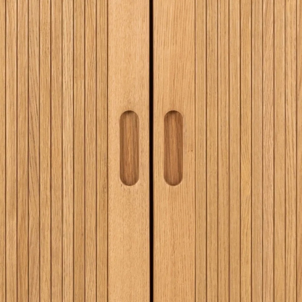 Šatníková skriňa v dekore duba v prírodnej farbe 100x200x55 cm Langley – Actona