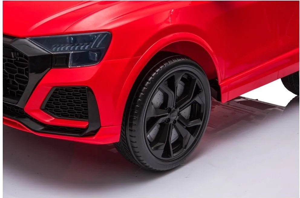 LEAN CARS Elektrické autíčko Audi RS Q8 LED MP3 diaľkové ovládanie červené