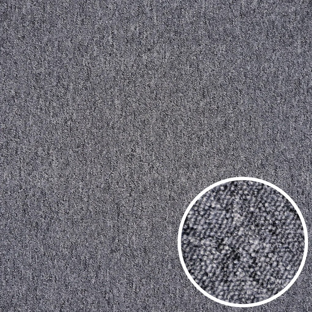 Metrážny koberec Classica 67, záťažový, na mieru, šíře 4m,5m, šedá, ab (mriežka), chodba / predsieň, Condor Carpets