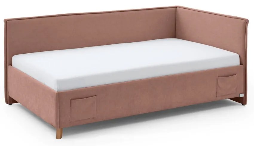 Ružová detská posteľ s úložným priestorom 90x200 cm Fun – Meise Möbel