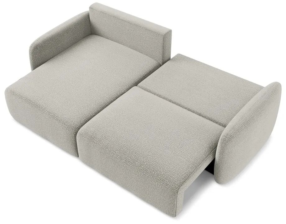 Svetlosivá rozkladacia/s úložným priestorom rohová pohovka (ľavý roh) Kalena – Makamii