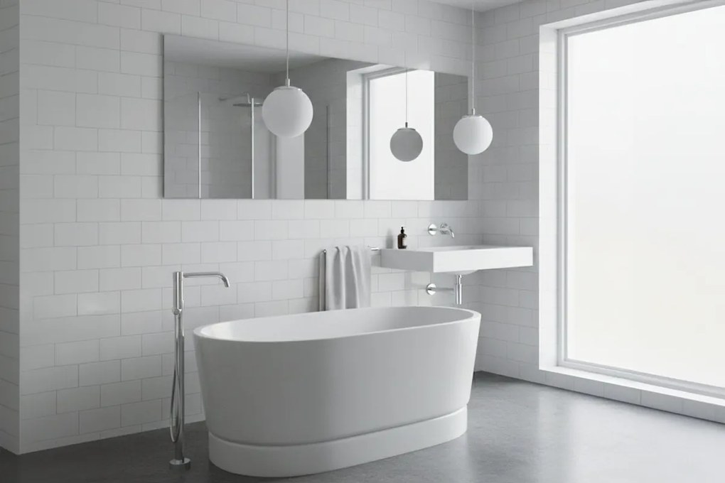 Závesné svietidlo Florence, 1x biele sklenené tienidlo, ch