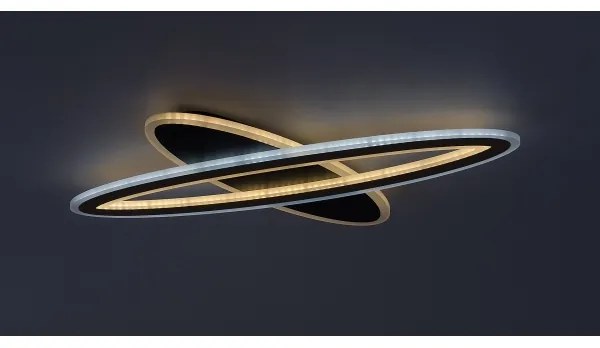 Rabalux 71313-LED stmievateľné stropné svietidlo TANELI 70W/230V 3000/4000/6000K čierne + DO