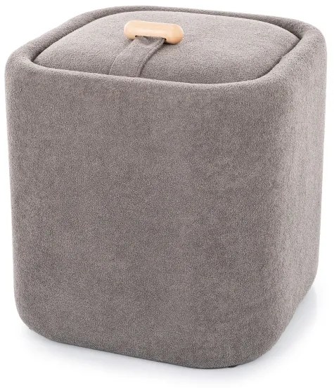 Sivý taburet NAP s úložným priestorom 37x37 cm