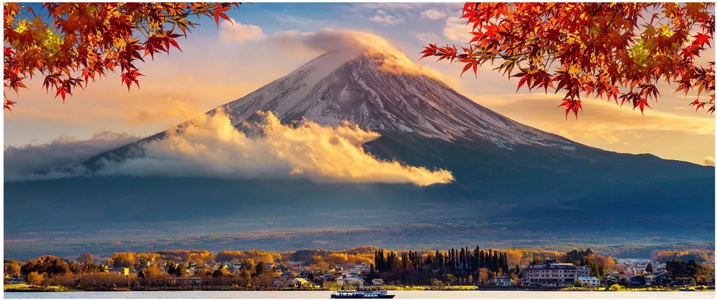 Obraz - Japonsko, Hora Fudži (120x50 cm)