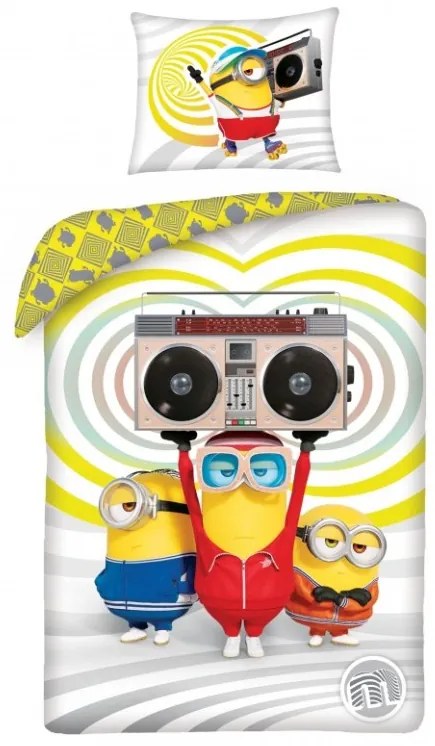 Obliečky Mimoni Retro Disco 140 x 200 + 70 x 90 cm