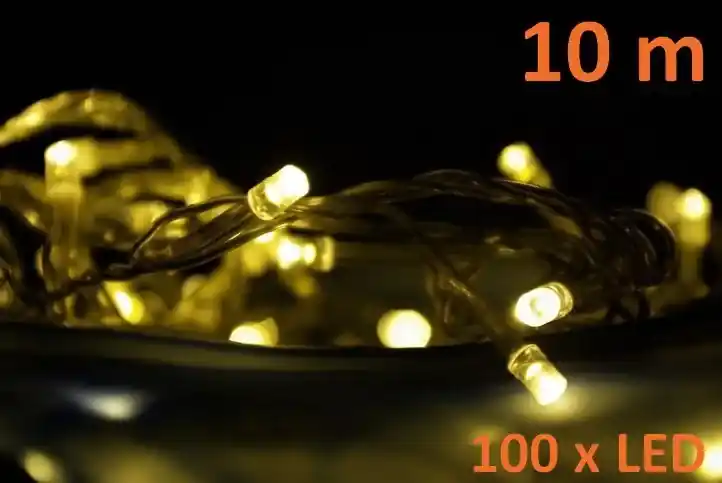 Nexos 808 Vianočné LED osvetlenie 10 m - teple biele, 100 diód | BIANO