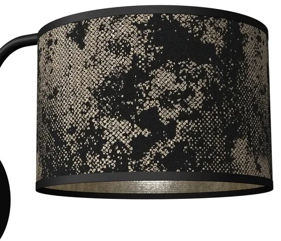 Nástenné svietidlo SATINO 1xE27/60W/230V čierna/zlatá