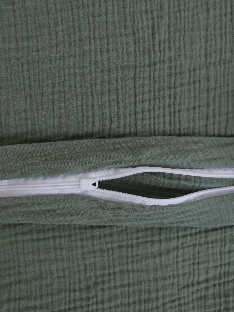 Mušelínová obliečka na vankúš 40 × 60 cm – Alexia olivová