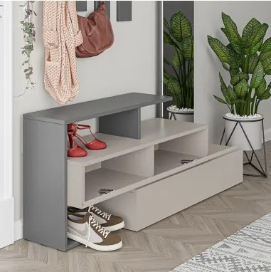 Predsieňová stena Houseland Ramda mocha/antracit