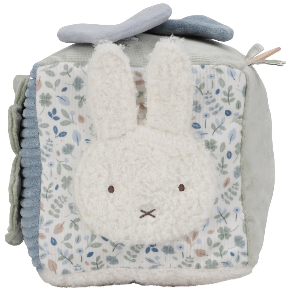 Kocka textilna králiček Miffy Lucky Leaves