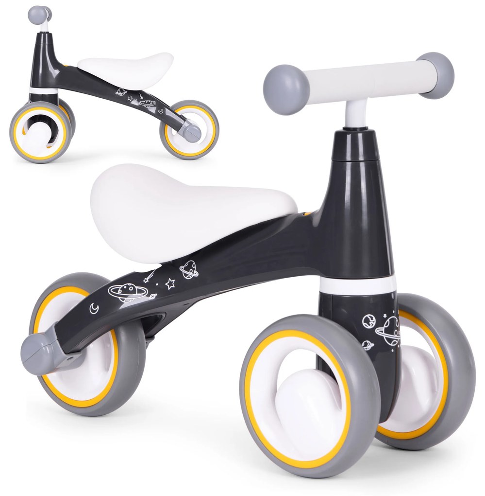 Detské odrážadlo ECOTOYS COSMIC čierne