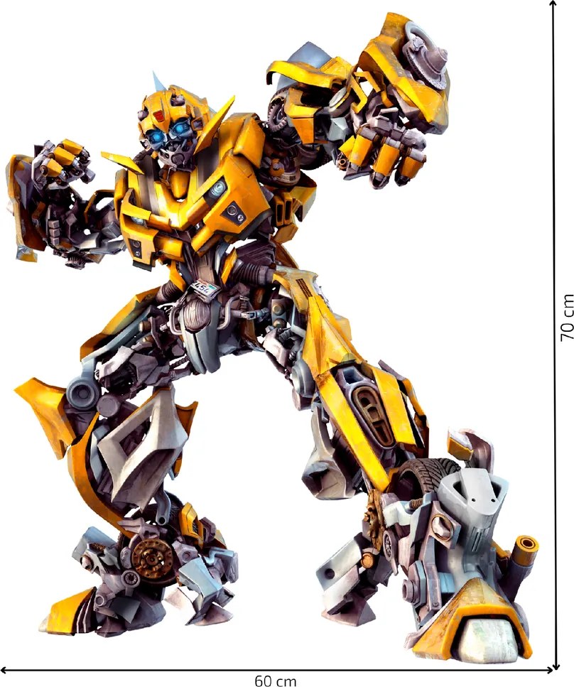 Transformer - Bumblebee - textilná nálepka na stenu