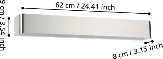 Eglo 99692 - LED Kúpeľňové nástenné svietidlo SANIA LED/26,5W/230V IP44