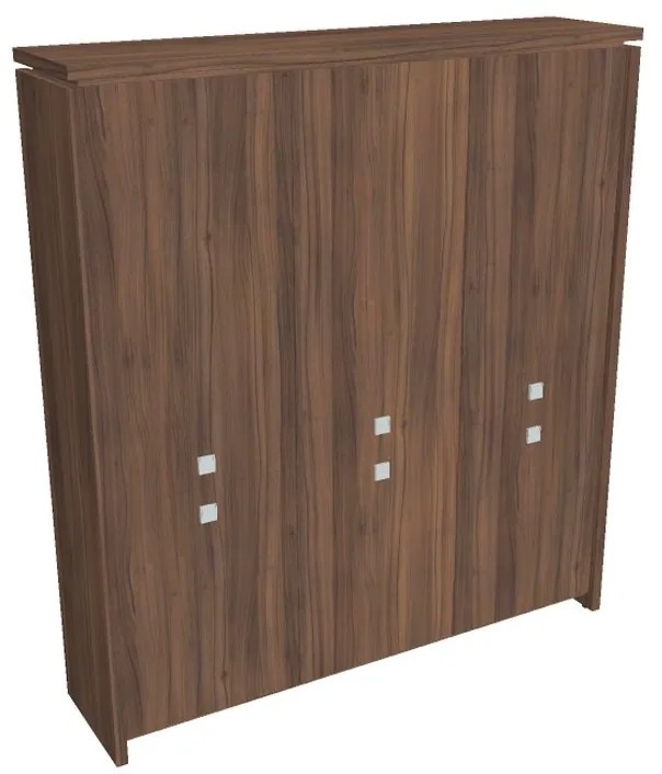 Vysoká skriňa Verno 188 x 46 x 210 cm, orech