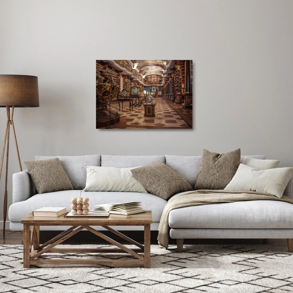 Sklenený obraz - Pražské Klementinum (70x50 cm)