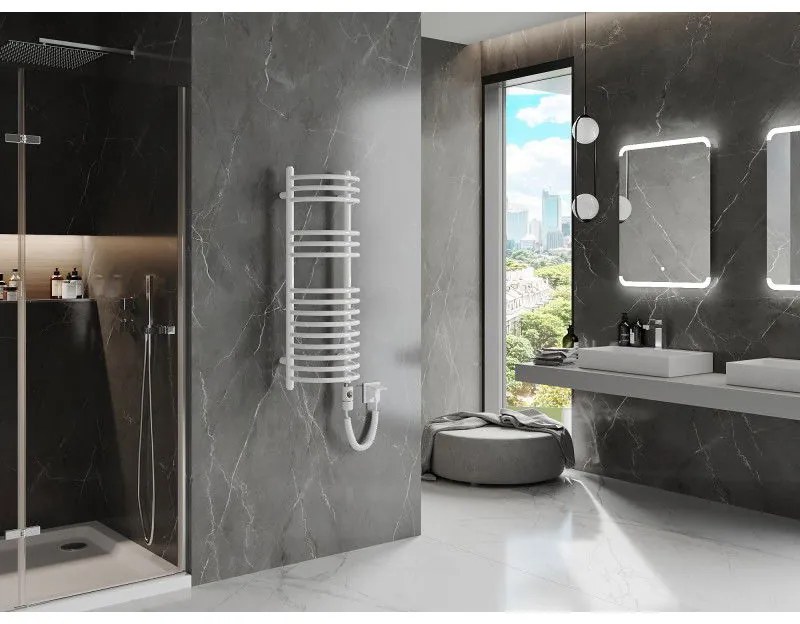 Mexen Eros, elektrické vykurovacie teleso 900 x 318 mm, 300 W, biela, W112-0900-318-2300-20