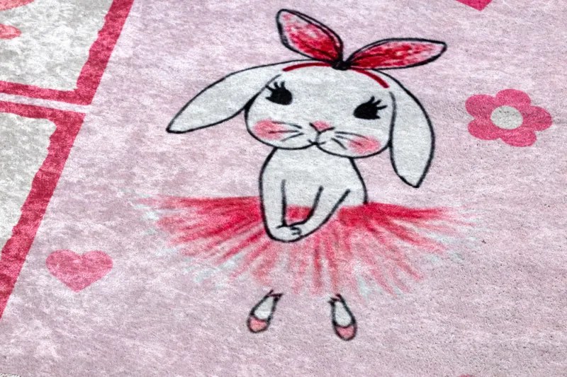 Detský kusový koberec Junior 51828.802 Ballerina pink, 160x220, ružová, detská izba, Dywany Łuszczów