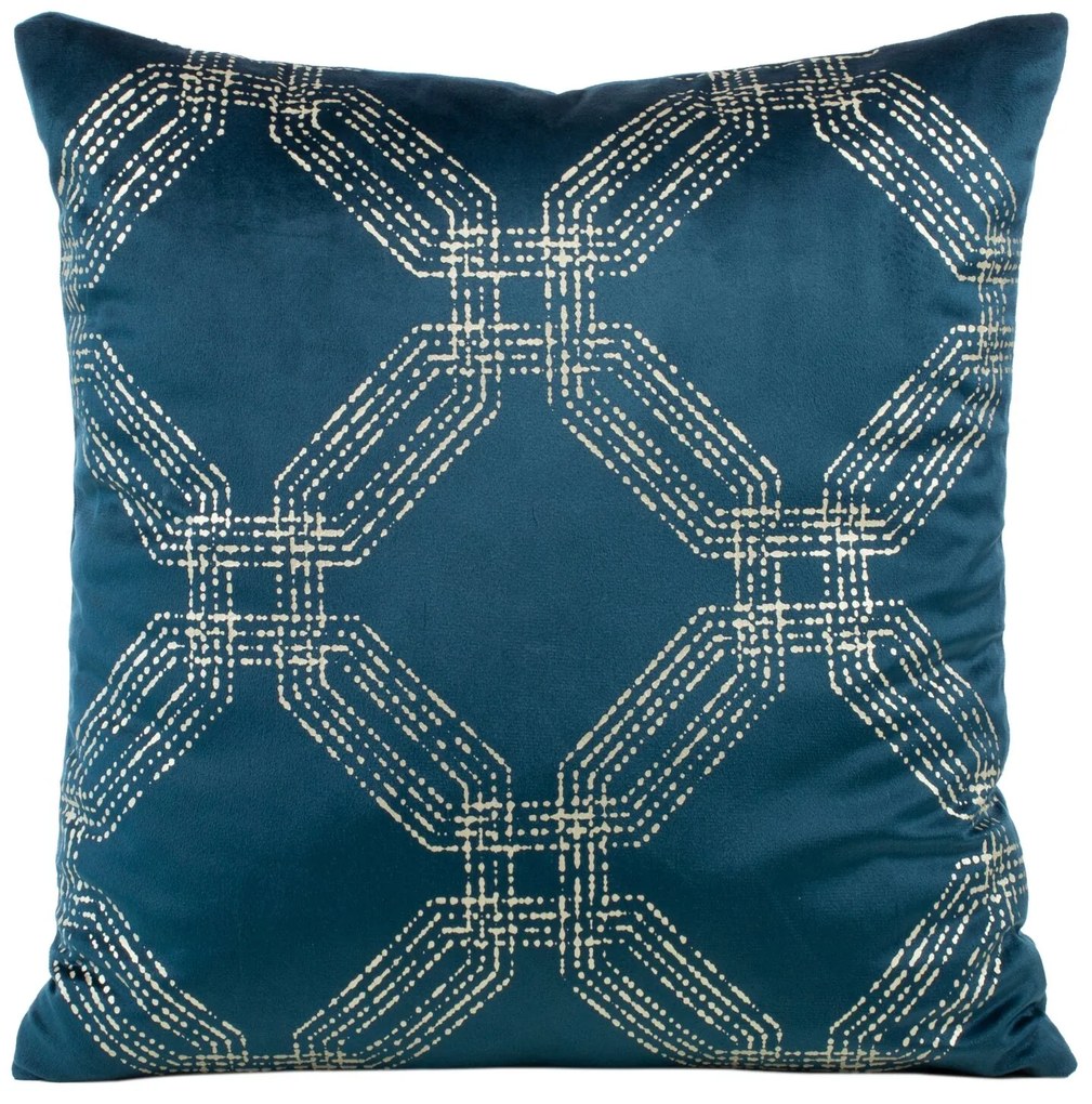 DEKORAČNÁ OBLIEČKA NA VANKÚŠ BLINK30 45X45 CM NÁMORNÍCKA MODRÁ