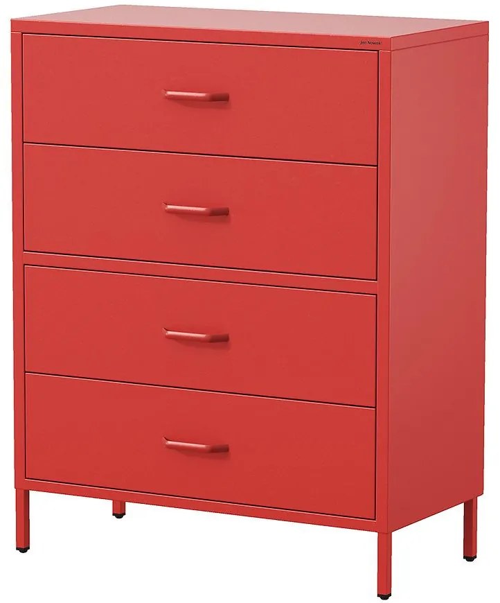 Komoda kovová Carla Modern Red
