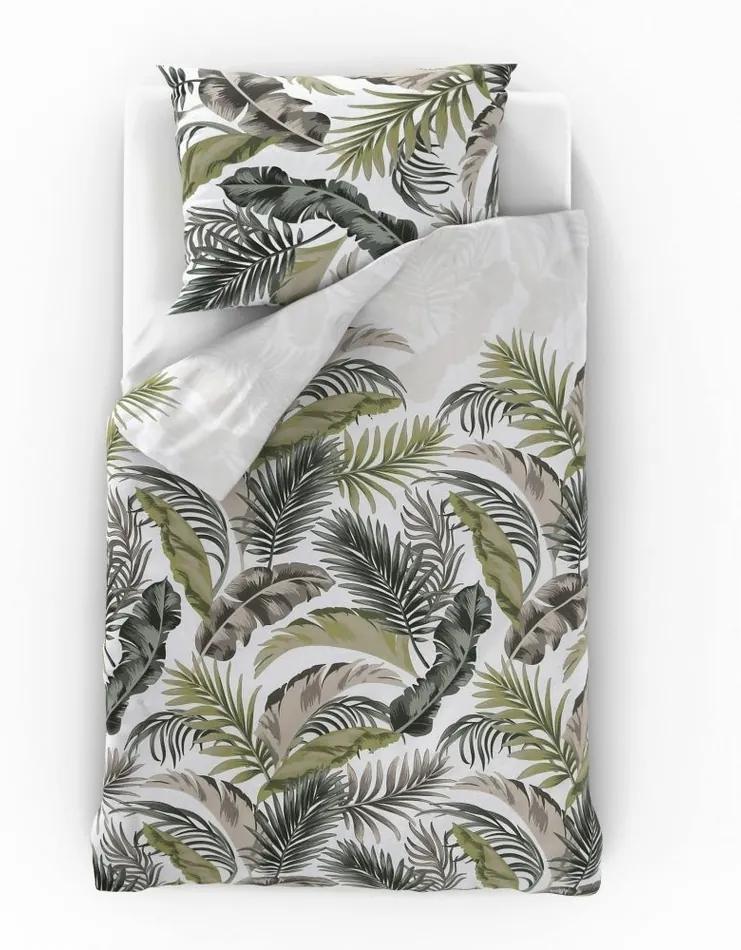 Kvalitex Bavlnené obliečky Delux Palma biela, 140 x 200 cm, 70 x 90 cm