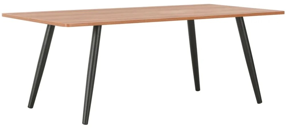 vidaXL Konferenčný stolík, čierno hnedý 120x60x46 cm