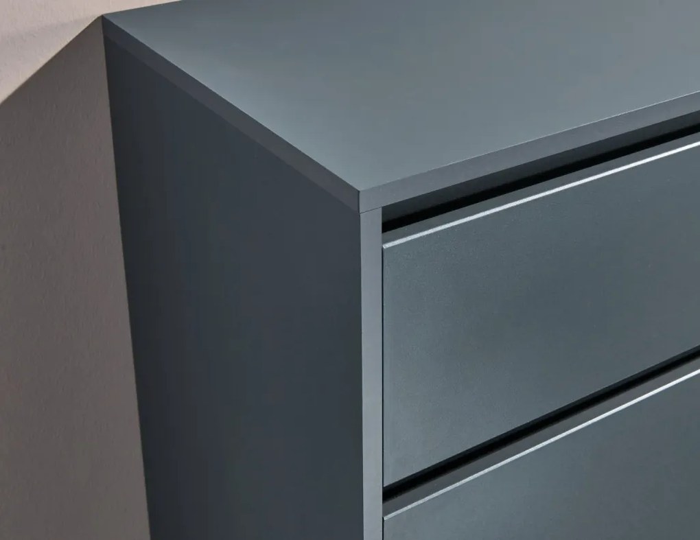 Komoda so šuplíkmi Cologne, 50 cm, antracitová