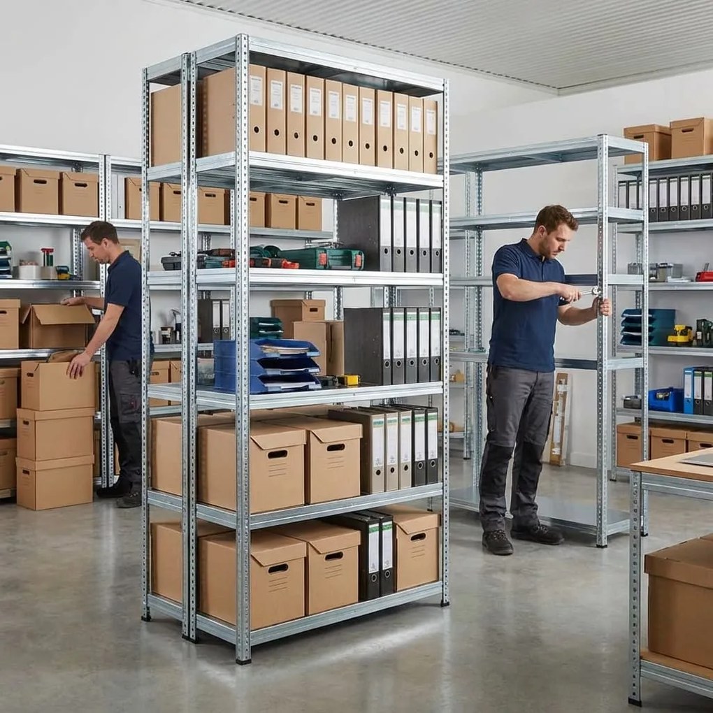 Skrutkový kovový regál, zinok