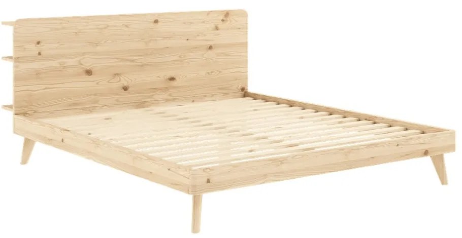Dvojlôžková posteľ z borovicového dreva s roštom 180x200 cm Retreat – Karup Design