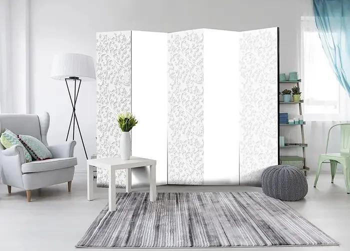 Paraván - Room divider – Floral pattern II Veľkosť: 225x172, Verzia: Akustický