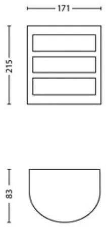 Philips - LED Vonkajšie nástenné svietidlo PYTHON LED/3,8W/230V IP44
