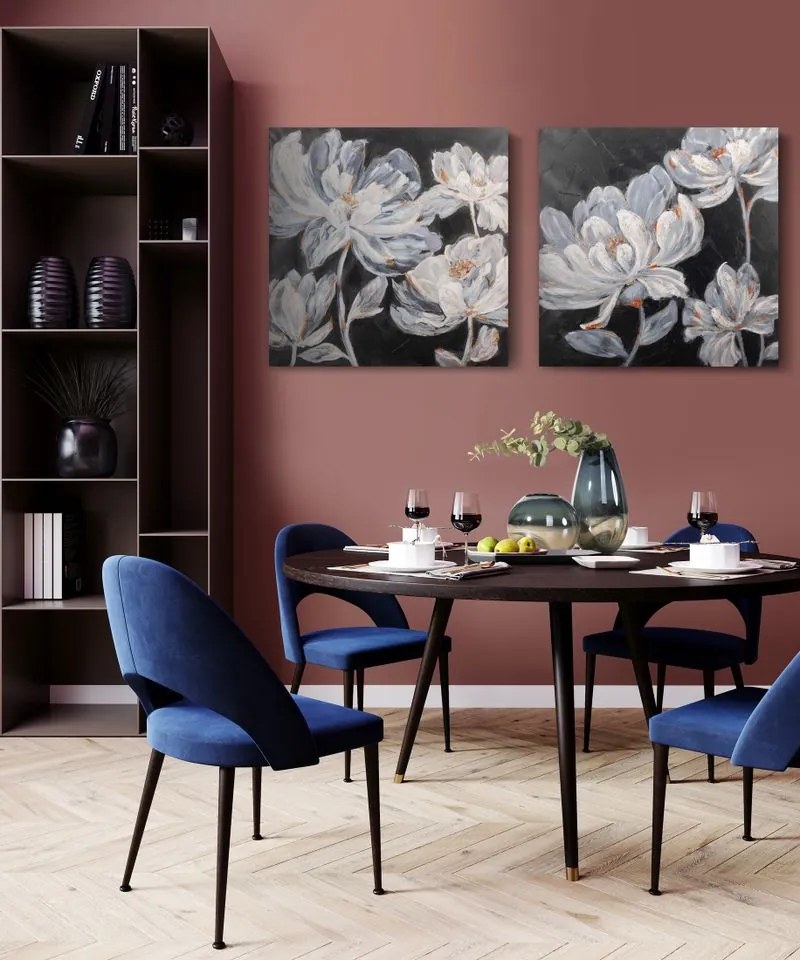 OBRAZ 430A 80X80 CM ČIERNY