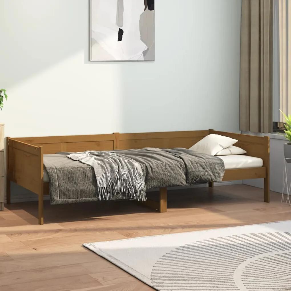 Denná posteľ medovohnedá borovicový masív 80x200 cm