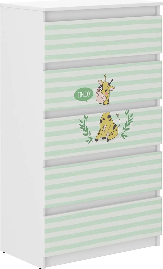 Wooden Toys Detská komoda R-5 ŽIRAFA