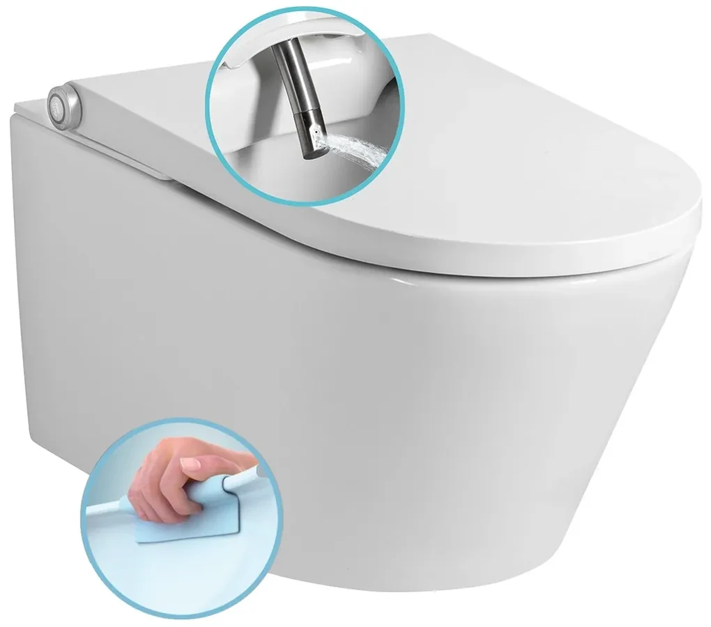 Sapho Sapho, VEEN CLEAN závesné WC s integrovaným elektronickým bidetom, VE421